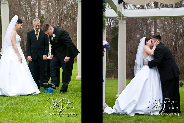 Richmond Wedding Photographer | Breaking the Glass | First Kiss