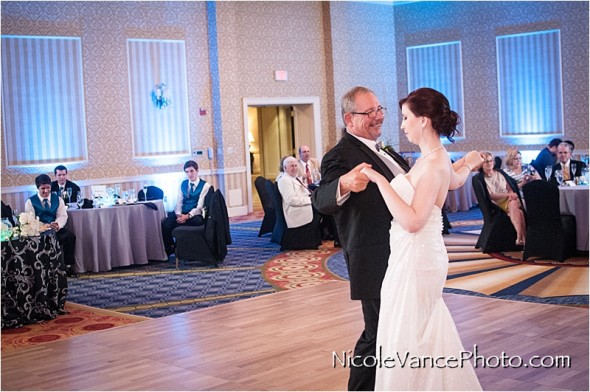 Richmond Weddings, RIchmond Wedding Photography, Wyndham Virginia Crossings Wedding, Nicole Vance Photography, reception, father daughter dance