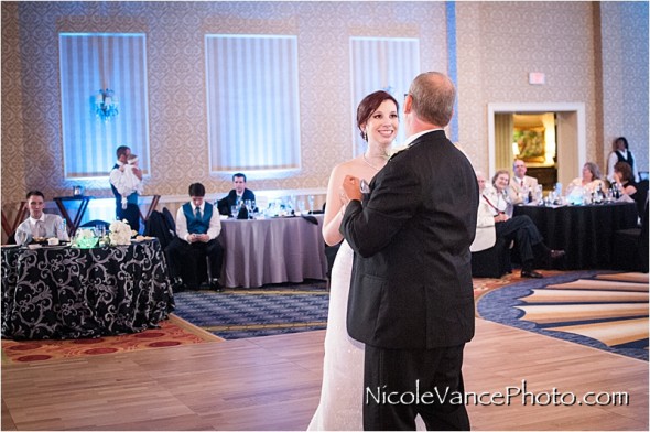 Richmond Weddings, RIchmond Wedding Photography, Wyndham Virginia Crossings Wedding, Nicole Vance Photography, reception, father daughter dance