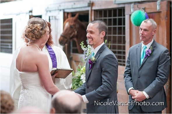 Nicole Vance Photography, Waynesboro Photographer, Stable Wedding, Hermitage Hill Wedding, Ceremony