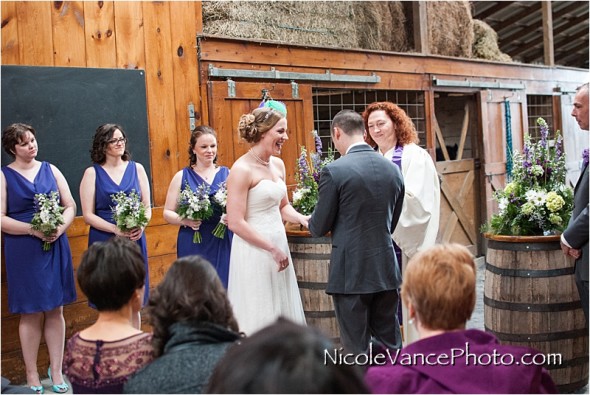 Nicole Vance Photography, Waynesboro Photographer, Stable Wedding, Hermitage Hill Wedding, Ceremony