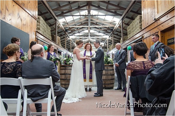 Nicole Vance Photography, Waynesboro Photographer, Stable Wedding, Hermitage Hill Wedding, Ceremony