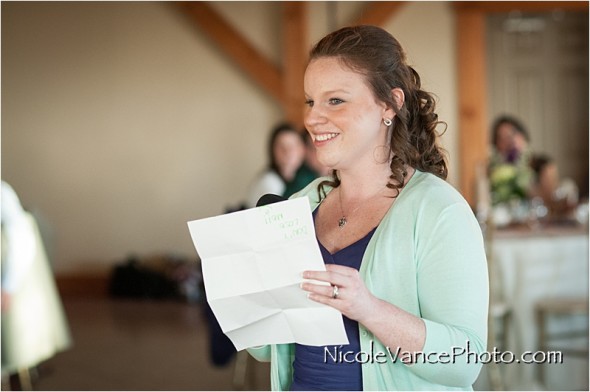 Nicole Vance Photography, Waynesboro Photographer, Stable Wedding, Hermitage Hill Wedding, toast