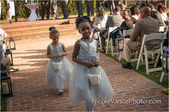 Historic Mankin Mansion, Nicole Vance Photography, Richmond Weddings, ceremony, flower girls