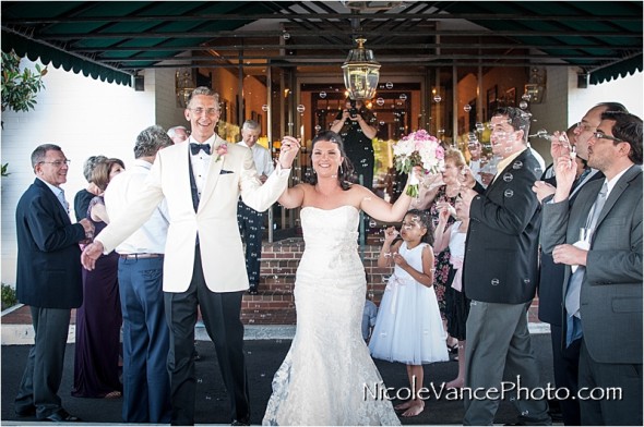 RIchmond Weddings, Jefferson Lakeside Country Club Wedding, Richmond Wedding Photographer, Nicole Vance Photography, reception, bubbles, bubble exit