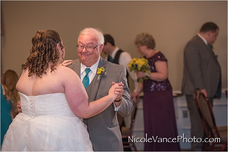 Nicole Vance Photography, Petersburg Wedding Photographer, reception, father daughter dance