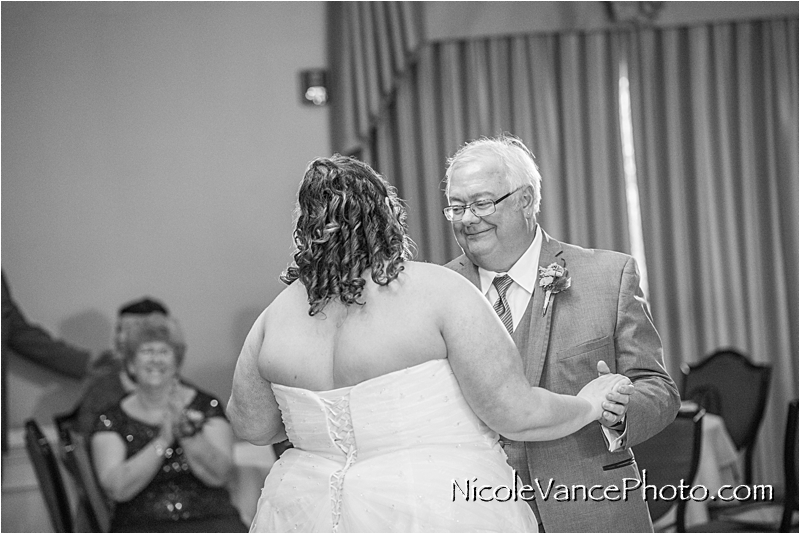 Nicole Vance Photography, Petersburg Wedding Photographer, reception, father daughter dance