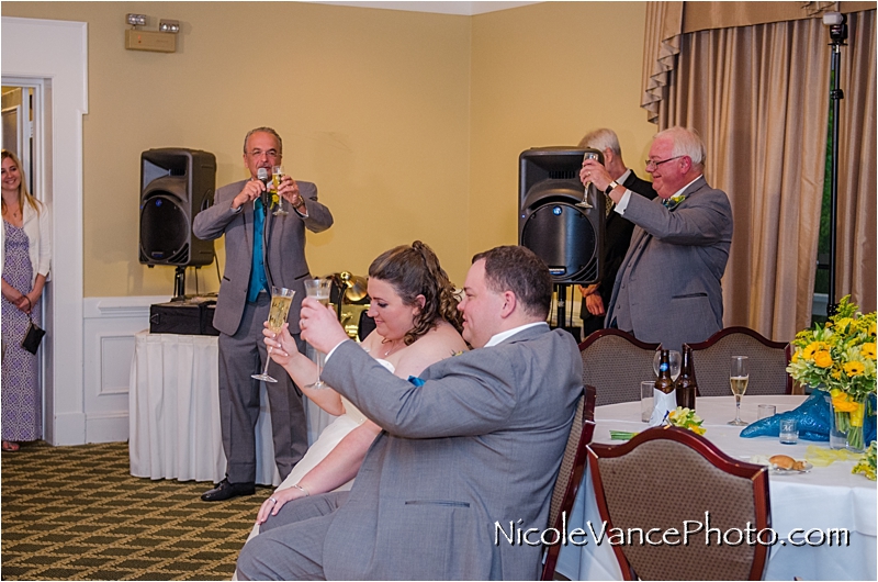 Nicole Vance Photography, Petersburg Wedding Photographer, Country Club of petersburg, reception, toasts