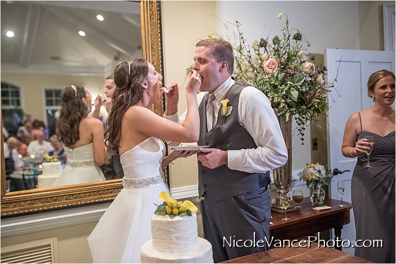 Nicole Vance Photography, Richmond Wedding Photographer, The Mill at Fine Creek Wedding, cake