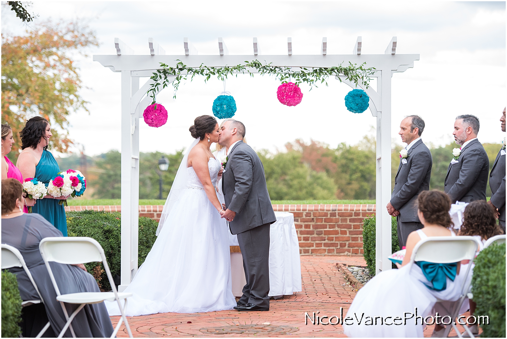 First kiss at Virginia Crossings.