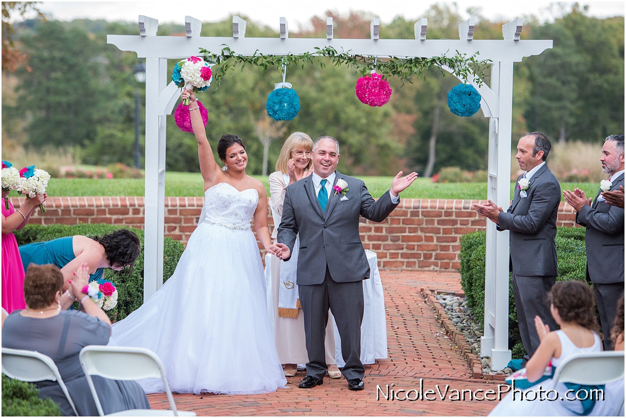 Just Married at Virginia Crossings.