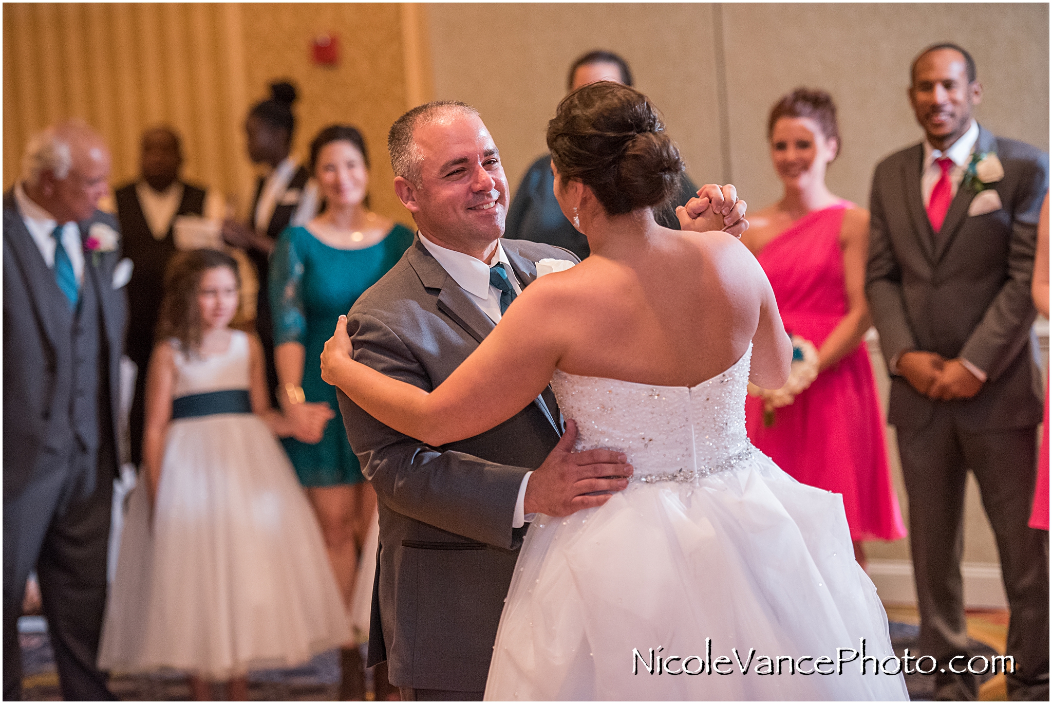 First Dance in the ballroom at Virginia Crossings.