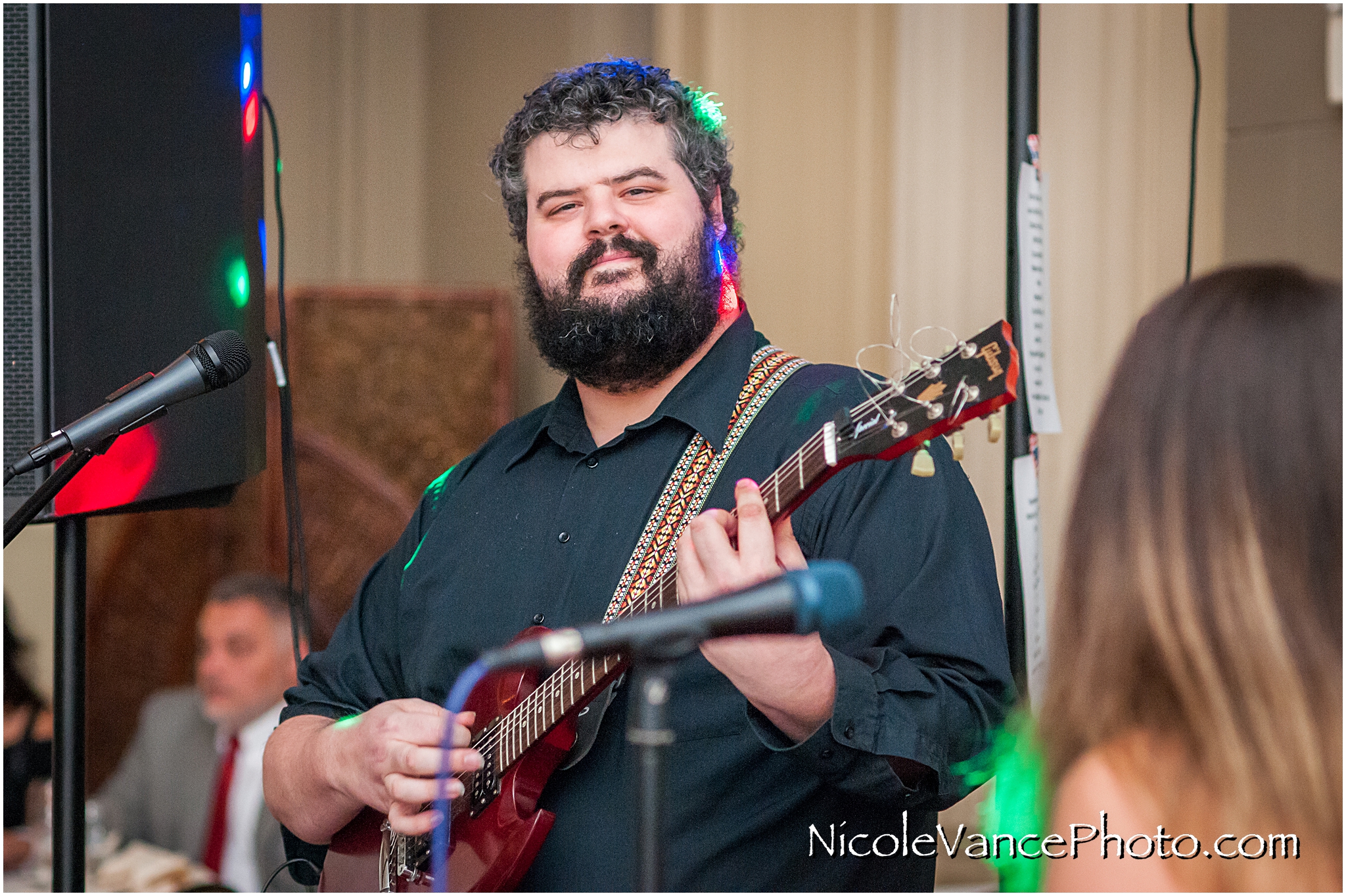 The guitarist jamming out during the set from Kristi Kreme and the Sugar Daddies.