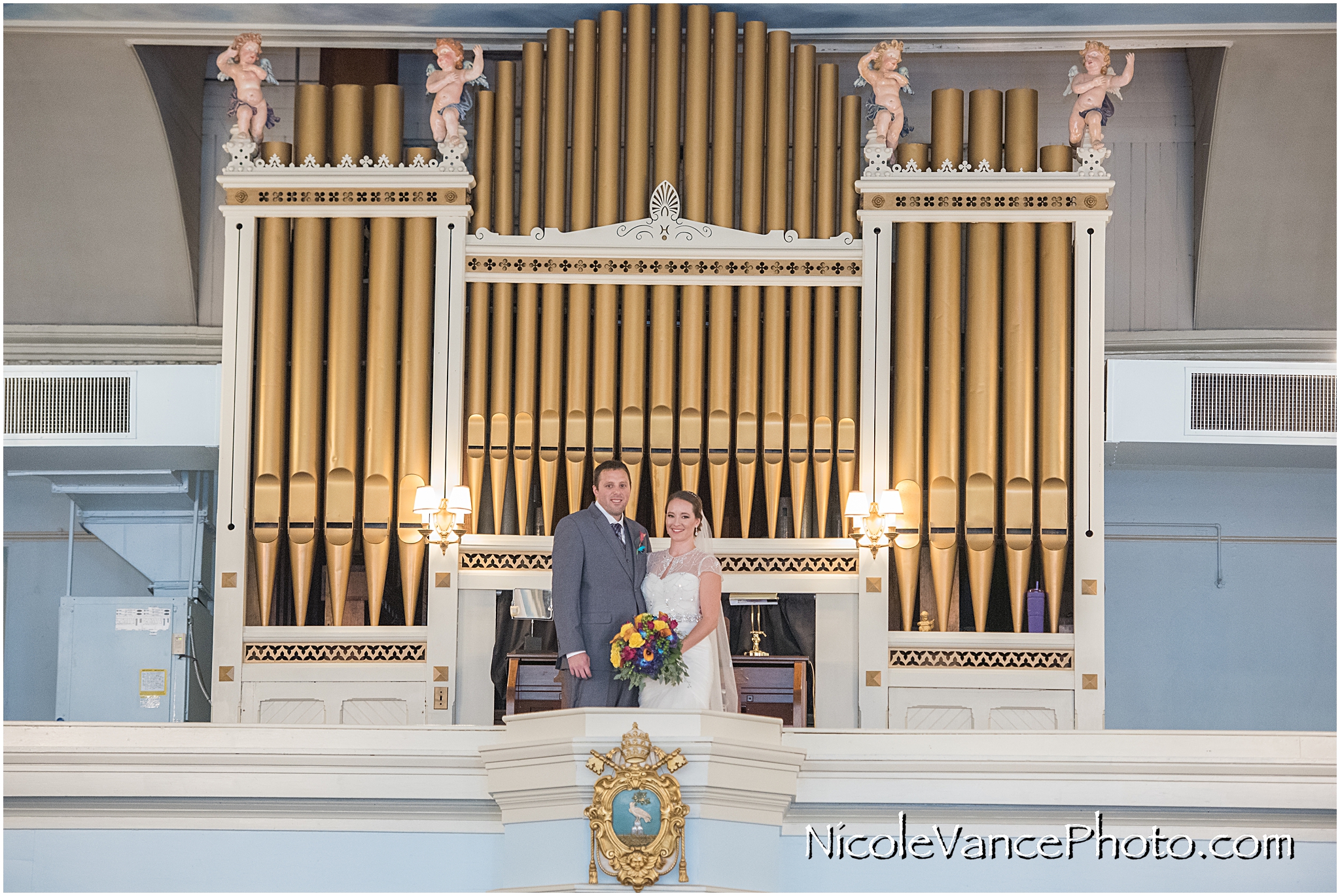 Portraits in St Peter's Church in Richmond Virginia.