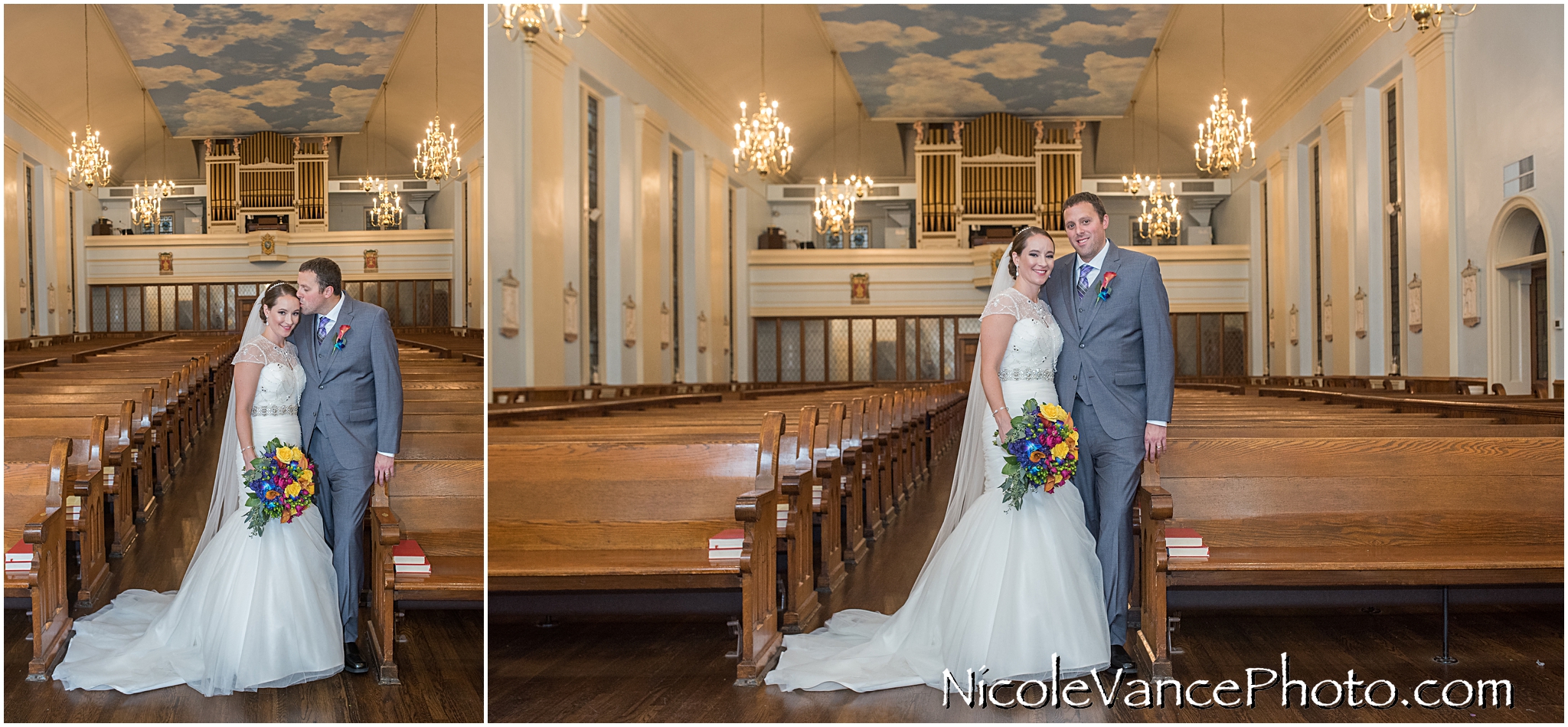 Portraits in St Peter's Church in Richmond Virginia.