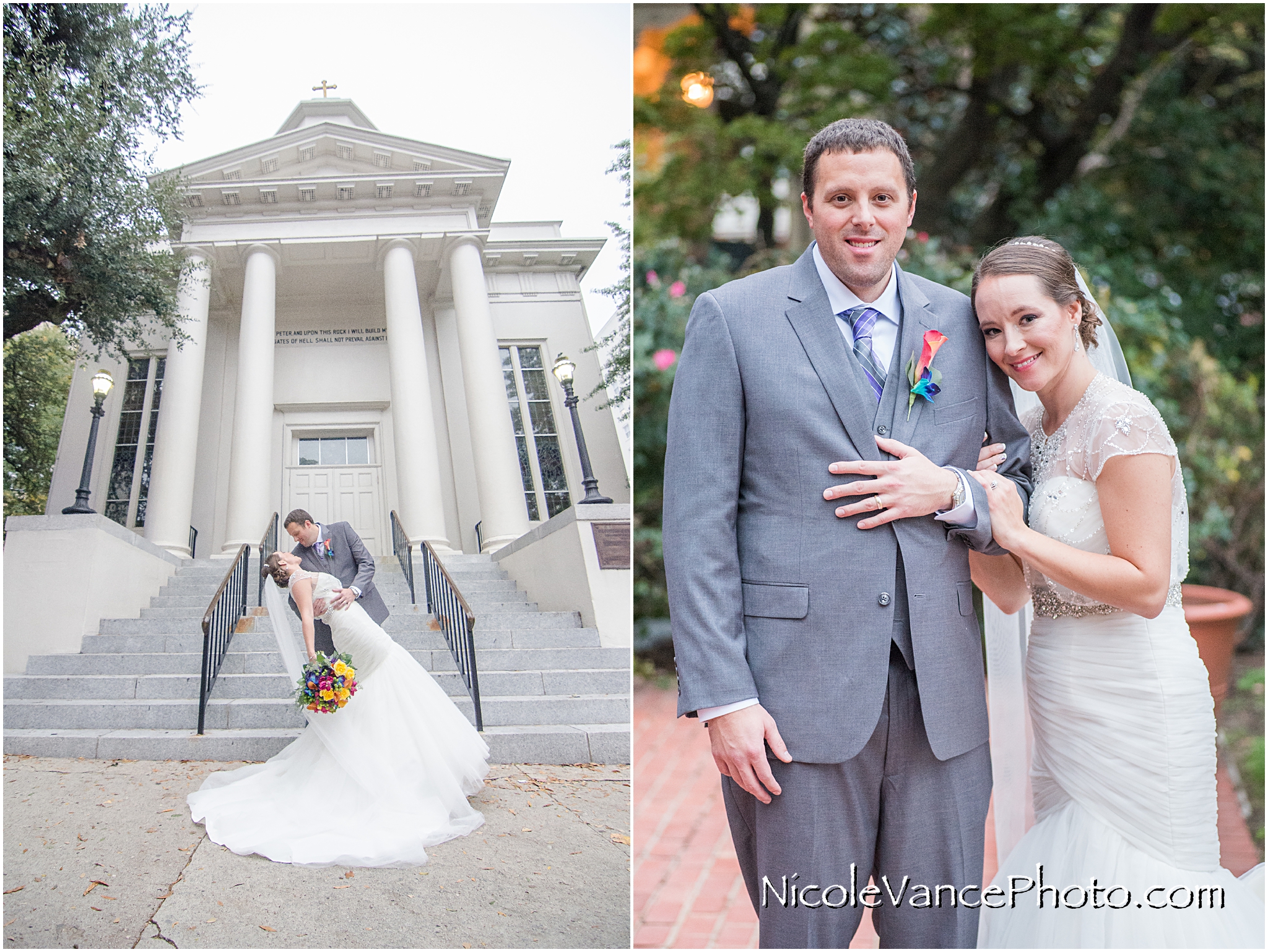 Portraits in from of St. Peter's Church in Richmond Virginia.