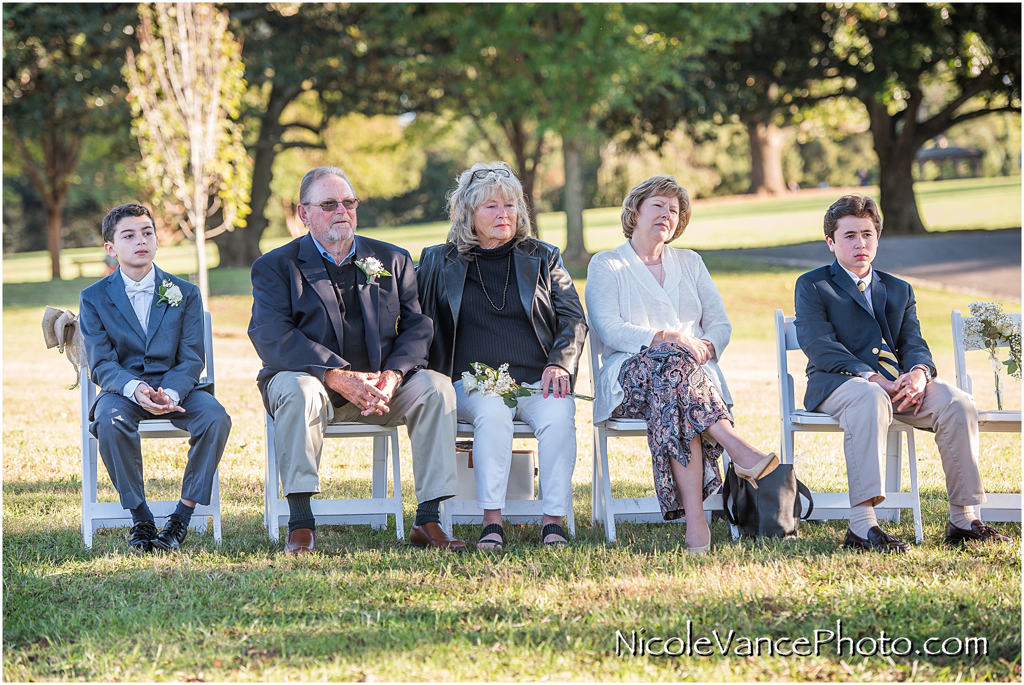 Guests enjoy the ceremony at Maymont Park in Richmond Virginia.