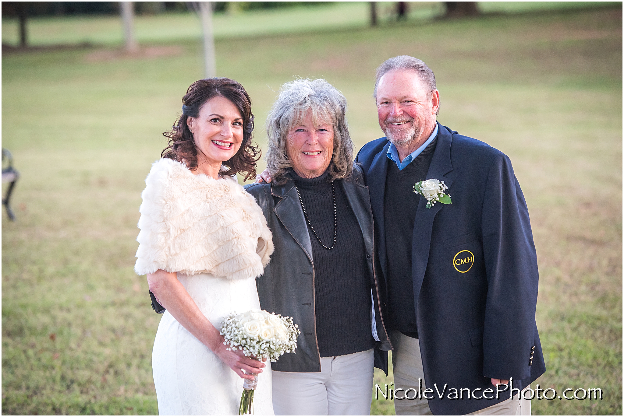 The bride poses with one of her closest friends after the ceremony at Maymont Park.