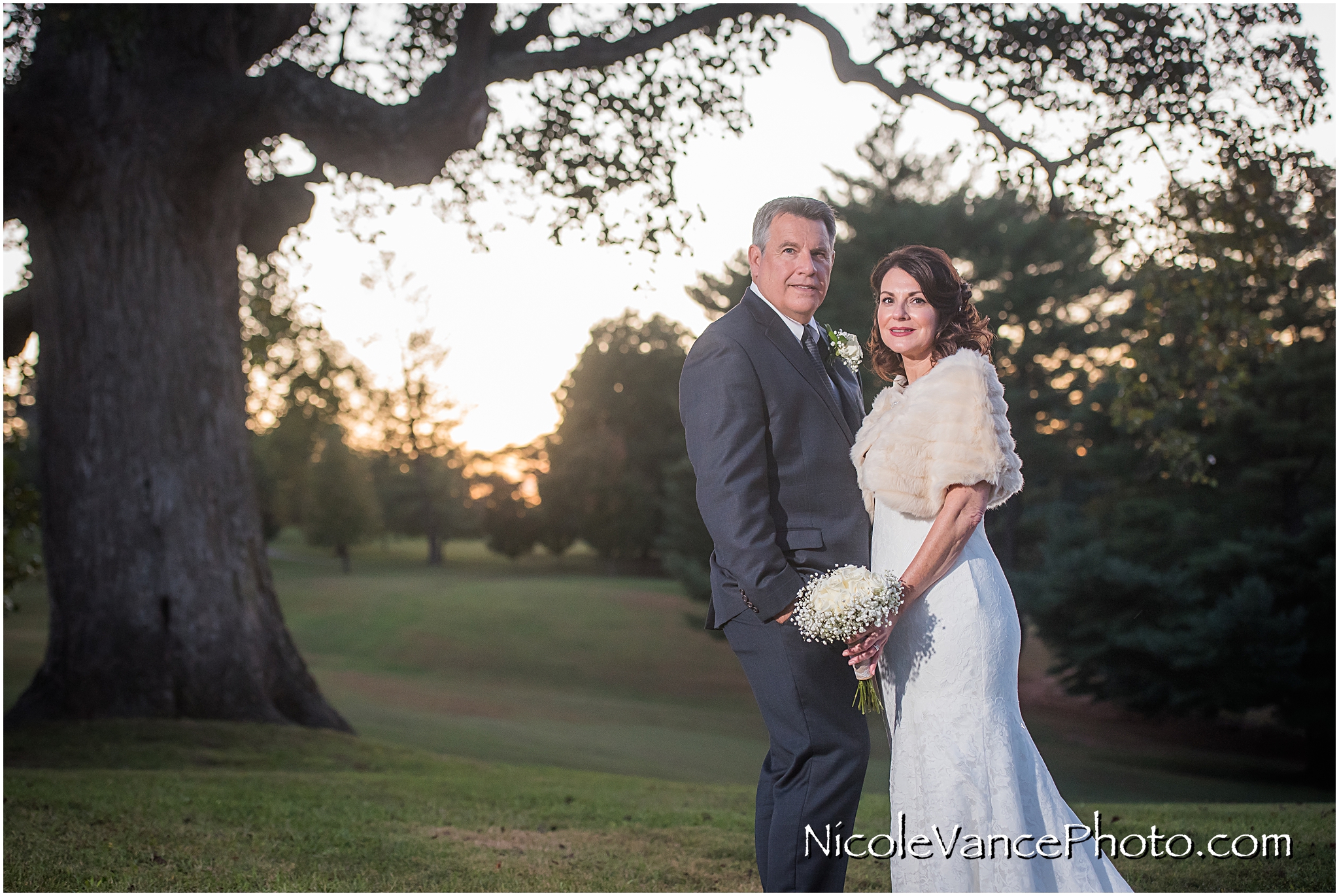 Bride and Groom portraits at Maymont Park.