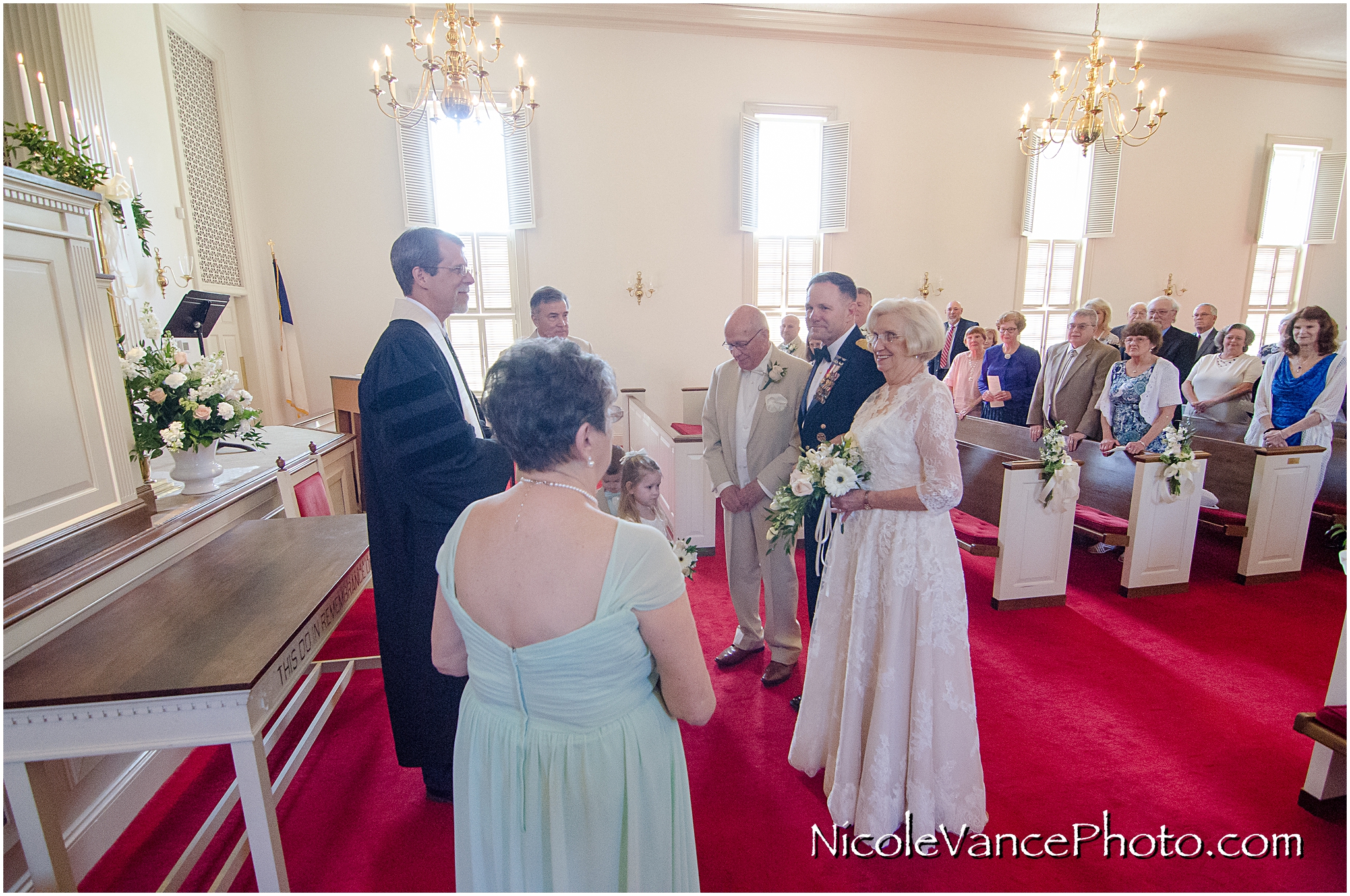 Wedding ceremony at Crestwood Presbyterian Church in Richmond VA