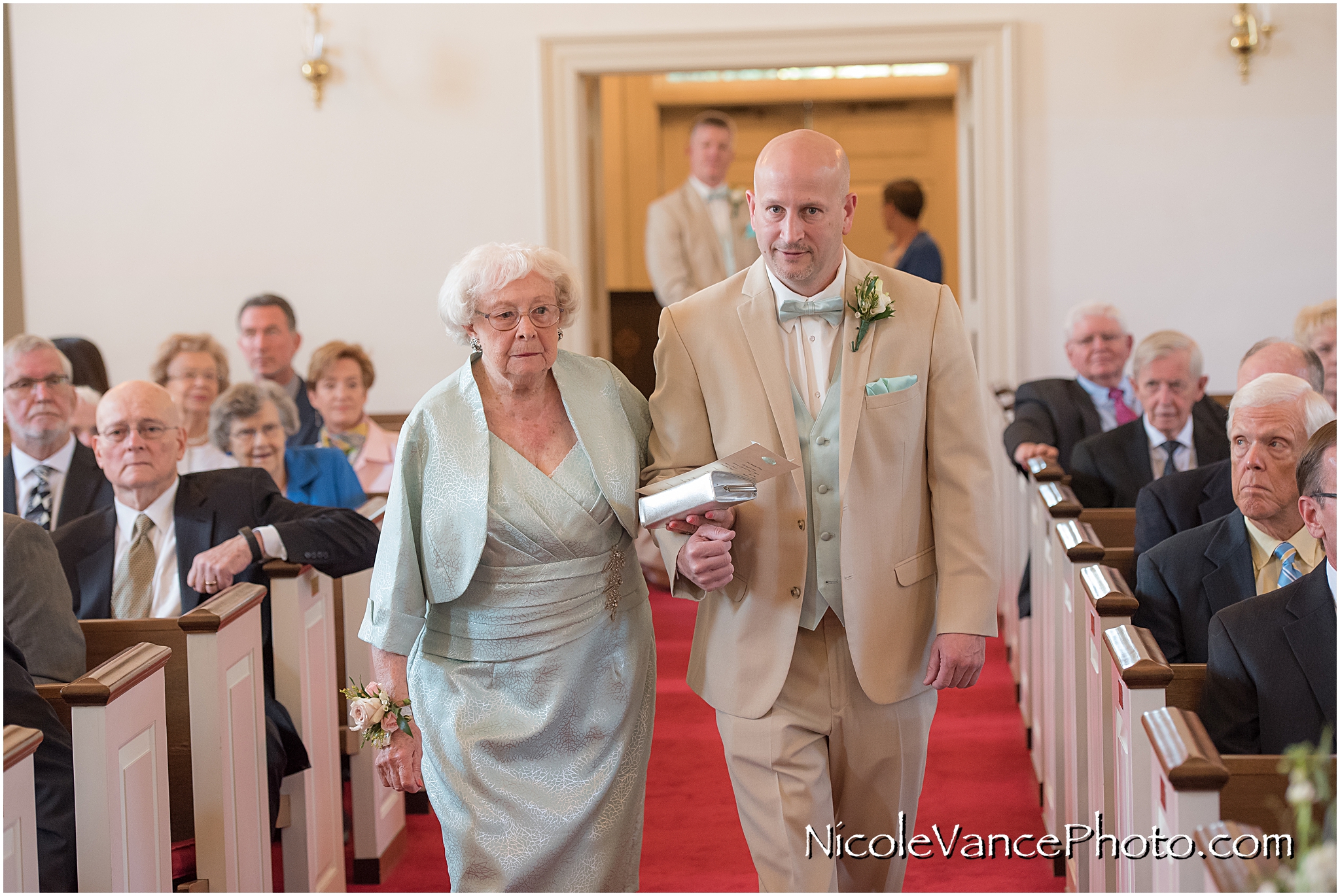 An honored guest is seated at Crestwood Presbyterian Church in Chesterfield VA.